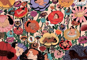 Femmes Fleurs - Puzzle 1000 pièces 2