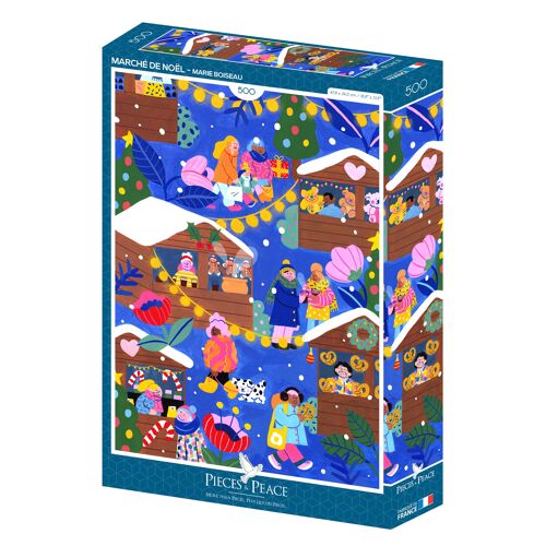 Marché de Noël - Puzzle 500 pièces
