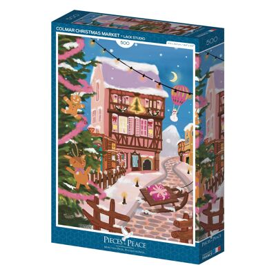 Colmarer Weihnachtsmarkt – 500-teiliges Puzzle