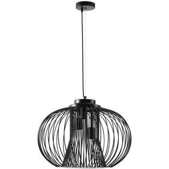 MeubelsWeb lampe à suspension lampe à suspension plafondlamp industriële stijl bolvormige lampe à suspension plafondspot E27 verstelbaar métal noir Ø50 x 150 cm