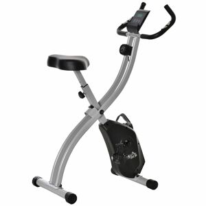 MeubelsWeb home trainer vélo d'entraînement avec 8 niveaux de résistance magnétique intégrée, exercices de fitness disponibles, à haut niveau, écran LCD, capteur de mouvement manuel