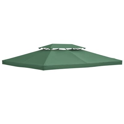 MeubelsWeb vervangend dak paviljoendak voor metalen paviljoen tuinpaviljoen partytent tuintent poliestere 3x4m verde
