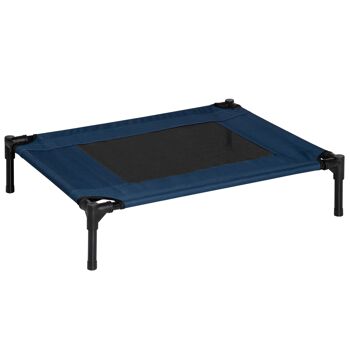 MeubelsWeb hondenmand hondenligstoel outdoor kattenmand huisdierbed slaapplaats acier 600D Oxford-stof bleu 76,2 x 61 x 18 cm