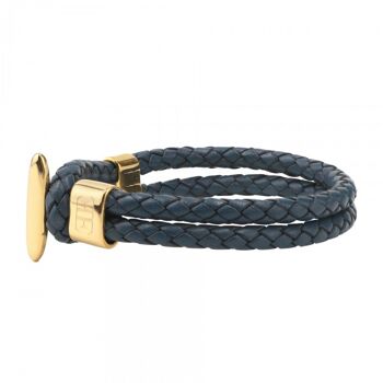 Bracelet bleu / or 1