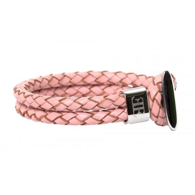 Bracciale rosa / argento