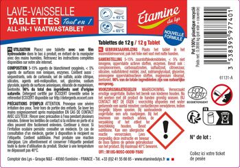 TABLETTES LAVE-VAISSELLE TOUT EN 1 ACTION INTERGALE 5