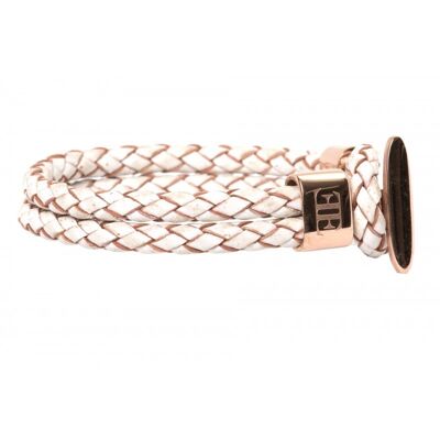 Pulsera blanco / rosado