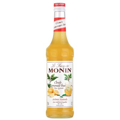 MONIN Cloudy Lemonade Sirup für Limonadenbasis – Natürliche Aromen – 70 cl