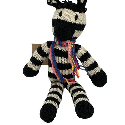 Lange Zebra-Plüschtiere - Öko-Plüsch aus Bio-Baumwolle - RAYMOND - Kenana Knitters