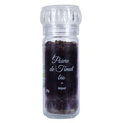Poivre de Timut - Biologique - Premium - en grains - 24g - Moulin -GMPT024