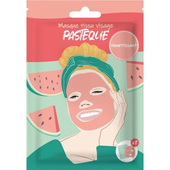 Masque Visage en tissus - Pastèque - FRENCH TENDANCE 1