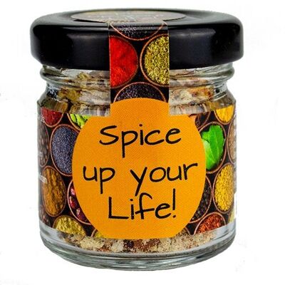 Mini barattolo classico "Spice up" di sale speziato