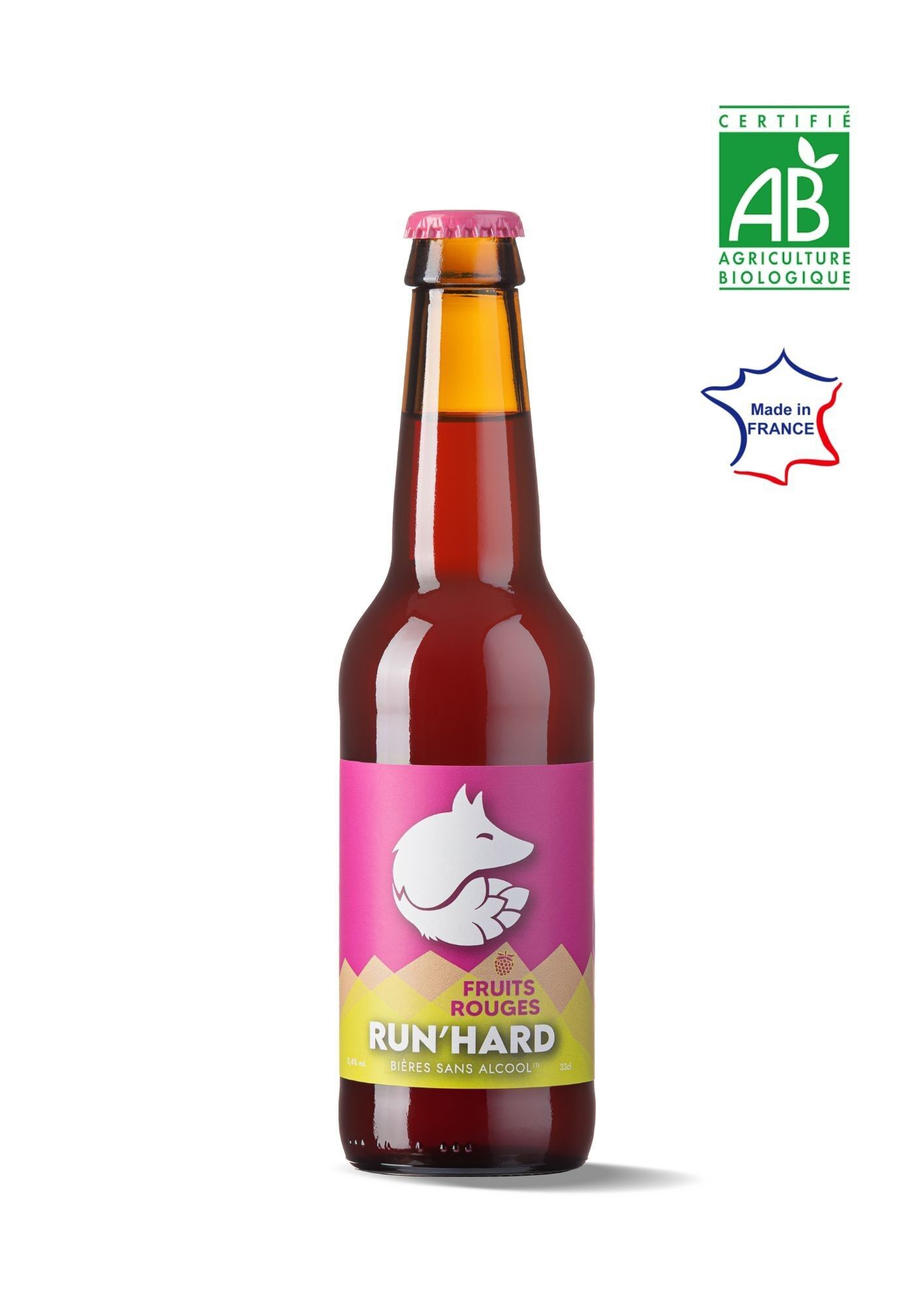 Cerveza FRUTOS ROJOS sin alcohol 33cl - RUN'HARD