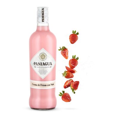 Strawberry Liqueur Cream with cream