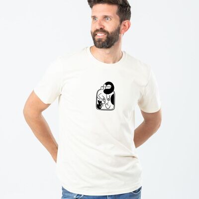 T-shirt iconica unisex con gatto in barca