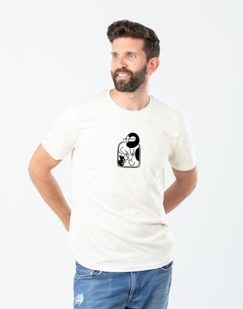 Chat unisexe emblématique dans un bateau T-shirt 1