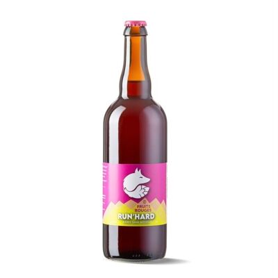 RED FRUITS alcohol-free blond beer 75cl - RUN'HARD