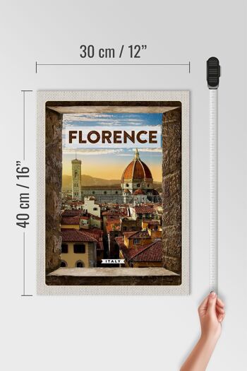 Panneau en bois voyage 30x40cm Florence Italie vacances Toscane 4