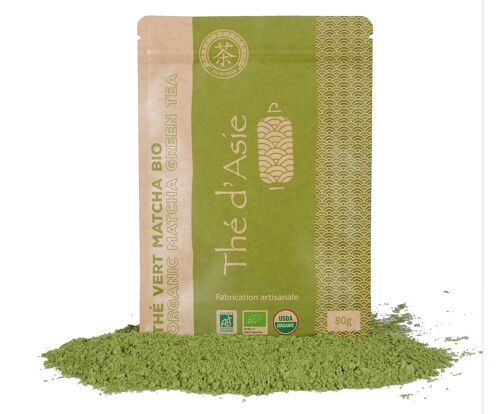 Thé vert - Matcha - Biologique - en vrac - 80g