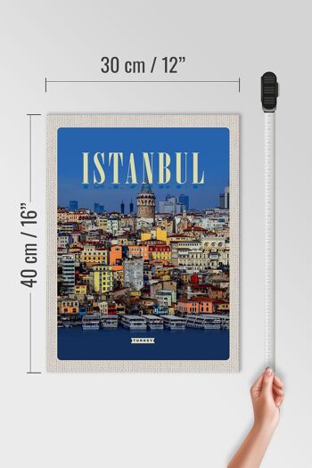 Panneau en bois voyage 30x40cm, Istanbul, Turquie, Guide de la ville, cadeau 4