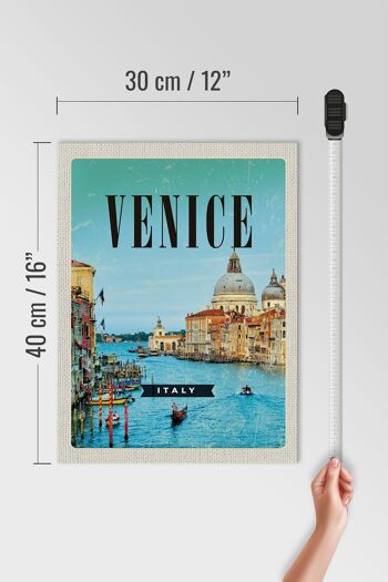 Panneau en bois voyage 30x40cm Venise Venise Italie vacances à la mer 4