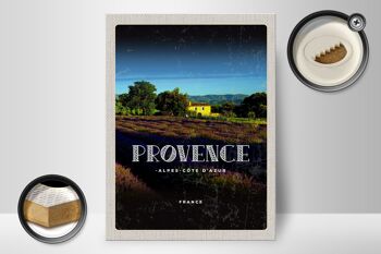 Panneau en bois voyage 30x40cm Provence-Alpes-Côte d'Azur France 2