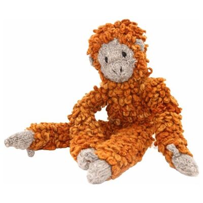 Peluche scimmia tamarindo in lana biologica eco-responsabile - TAMY - Kenana Knitters