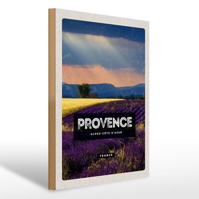 Holzschild Reise 30x40cm Provence alpes cote d'azur Geschenk