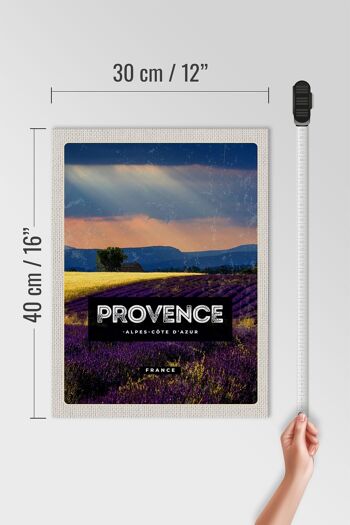 Panneau en bois voyage 30x40cm Provence alpes cote d'azur cadeau 4