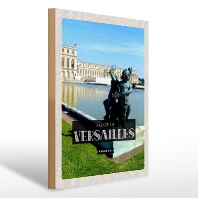 Holzschild Reise 30x40cm Palace of Versailles France Tourismus