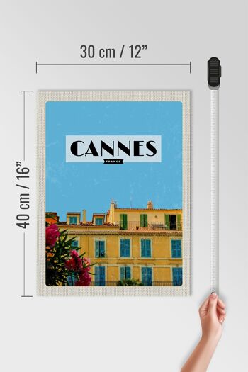 Panneau en bois voyage 30x40cm Cannes France France tourisme 4