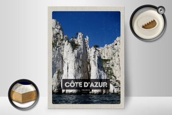Panneau en bois voyage 30x40cm Côte d'Azur France Tourisme 2