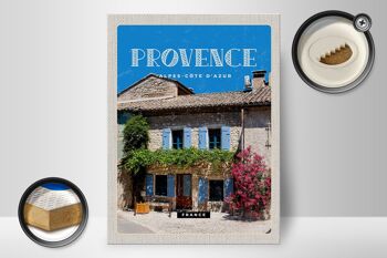 Panneau en bois voyage 30x40cm Maison Provence Alpes-Côte d'Azur 2