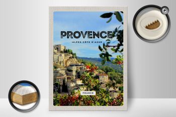Panneau en bois voyage 30x40cm Provence France photo panoramique 2