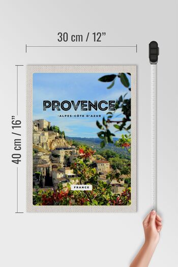 Panneau en bois voyage 30x40cm Provence France photo panoramique 4