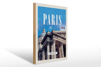 Panneau en bois voyage 30x40cm Paris France Grand palais France 1