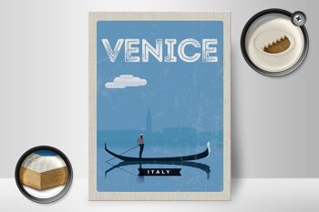 Panneau en bois voyage 30x40cm Venise Image pittoresque de Venise 2