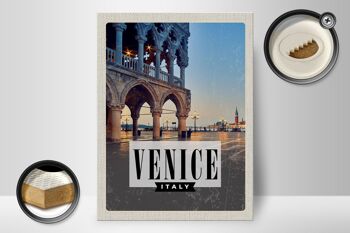 Panneau en bois voyage 30x40cm Venise Affiche panorama Venise 2