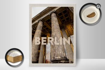 Panneau en bois voyage 30x40cm Berlin DE Porte de Brandebourg 2