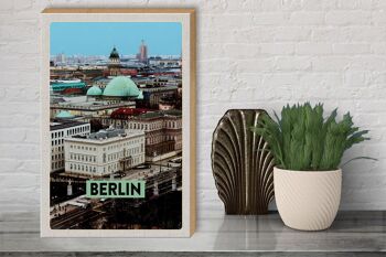 Panneau en bois voyage 30x40cm Berlin Allemagne vue Berlin 3