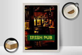 Panneau en bois voyage 30x40cm Irlande pub Irish pub beer 2