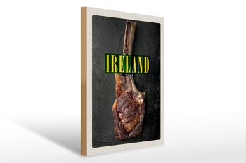 Panneau en bois voyage 30x40cm Irlande Irlandais Anbus Tomahawk Steak 1