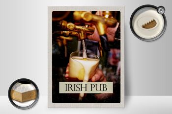 Panneau en bois voyage 30x40cm Irlande bière irlandaise tradition alcool 2
