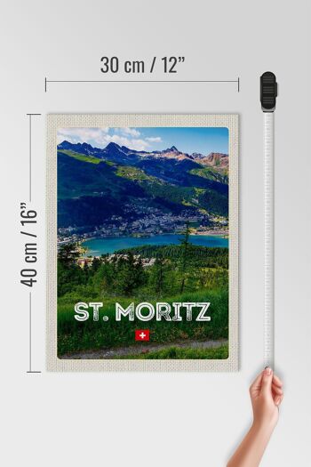 Panneau en bois voyage 30x40cm pcs. Moritz Autriche Ausblich Voyage 4