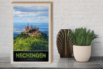 Panneau en bois voyage 30x40cm Hechingen Vue Château de Hohenzollern 3