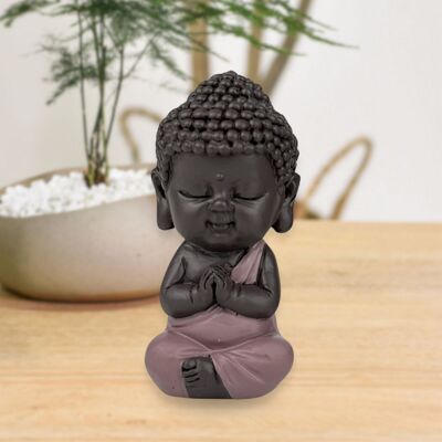 Estatuilla de Buda – Toga Rosa – Decoración Zen y Feng Shui – Ambiente Espiritual y Relajado – Idea de Regalo Decorativa