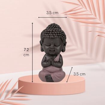 Statuette Bouddha – Toge Rose – Décoration Zen et Feng Shui – Ambiance Spirituelle et Détendue – Idée Cadeau Déco 2