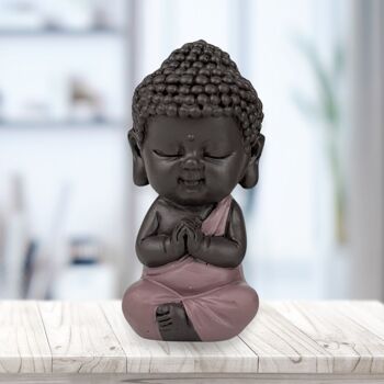 Statuette Bouddha – Toge Rose – Décoration Zen et Feng Shui – Ambiance Spirituelle et Détendue – Idée Cadeau Déco 6