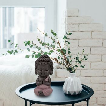 Statuette Bouddha – Toge Rose – Décoration Zen et Feng Shui – Ambiance Spirituelle et Détendue – Idée Cadeau Déco 7