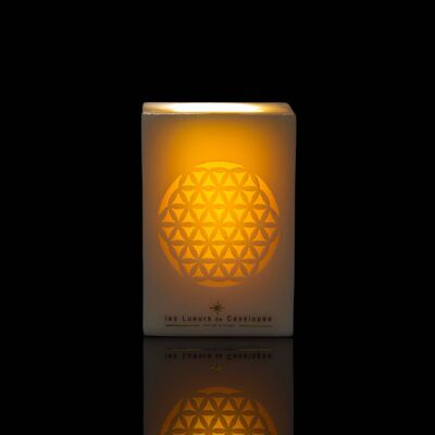 Sparkling Candle Flower of Life